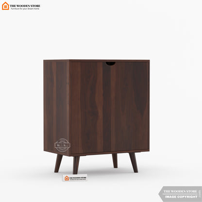 Breesa Bar Cabinet (Walnut Finish)