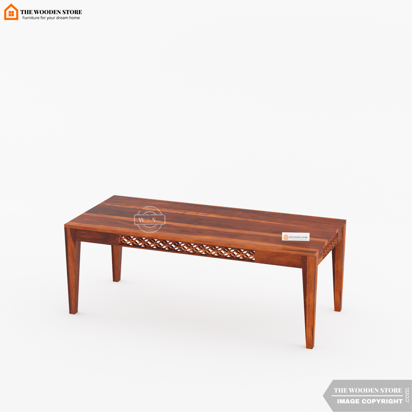 Daffy 8 Seater Dining Set (Honey Finish)