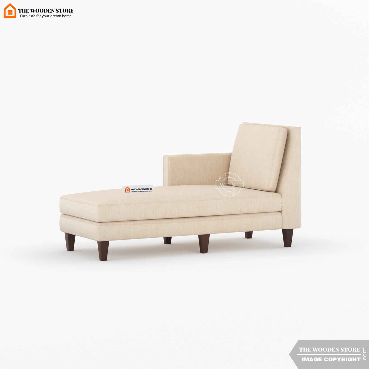 Milbrey Chaise Lounge (Soft Vanilla)