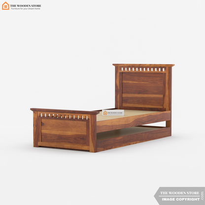 Donald Kids Trundle Bed (Honey Finish)