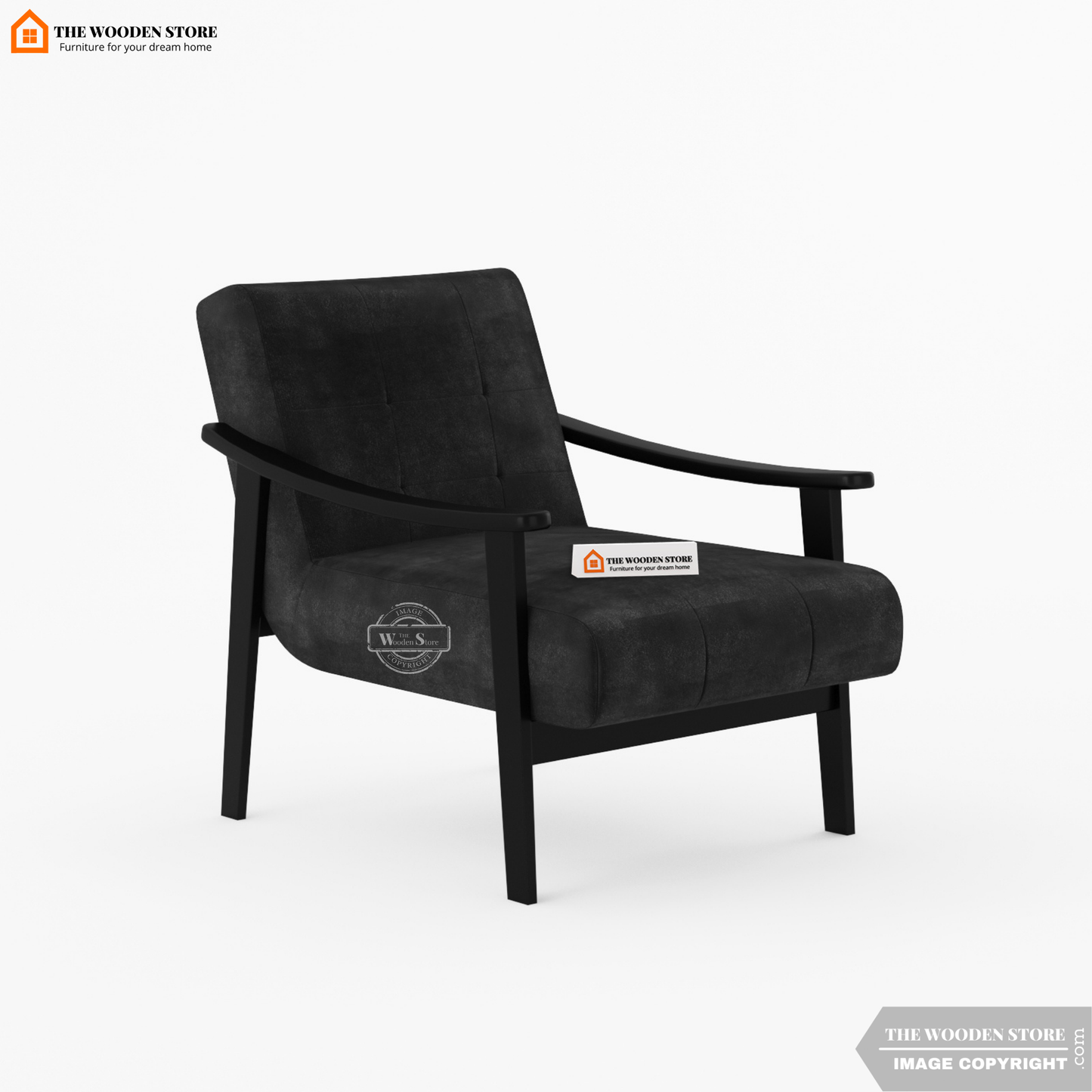 Leston Lounge Chair (Natural Grey)