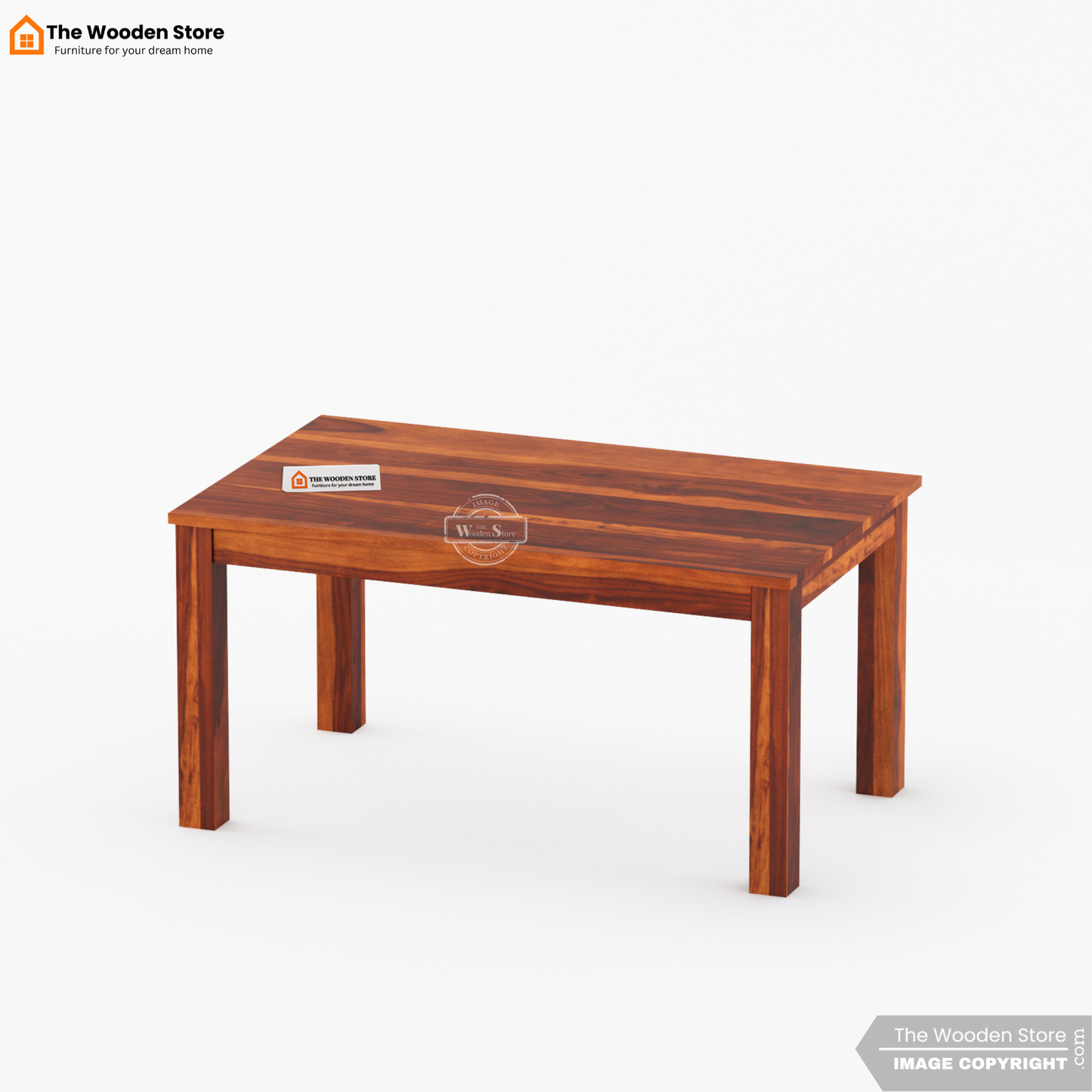 Nancy 6 Seater Dining Table Set (Honey Finish)