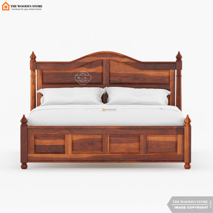 Boonville Bed without Storage (King Size, Honey Finish)