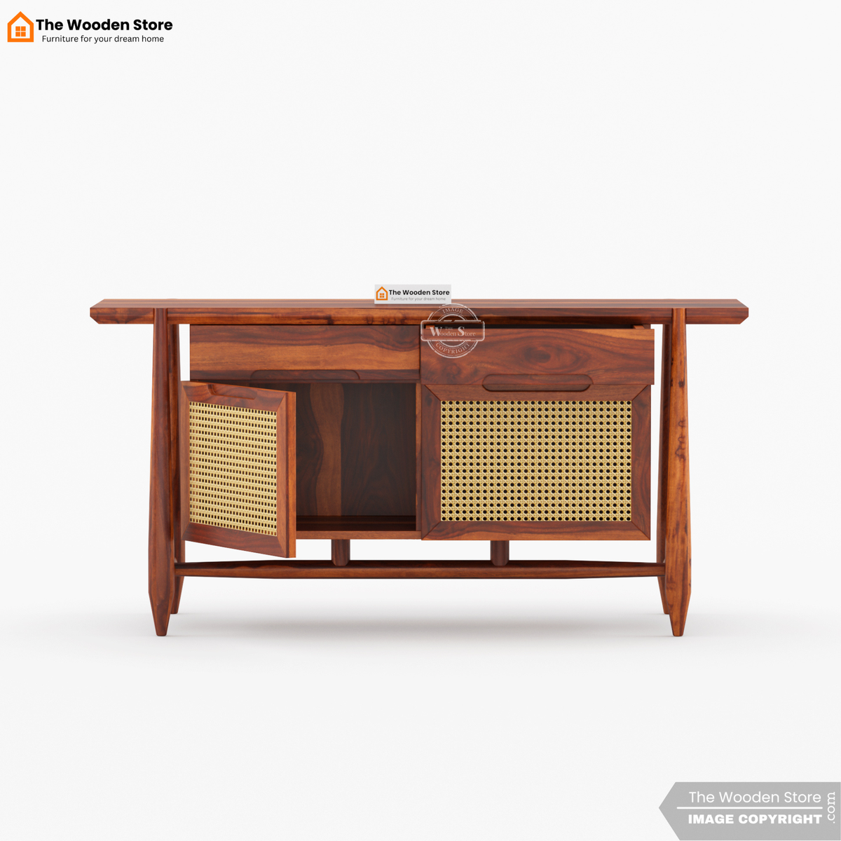 Ellis Cabinet and Sideboard (Honey Finish)