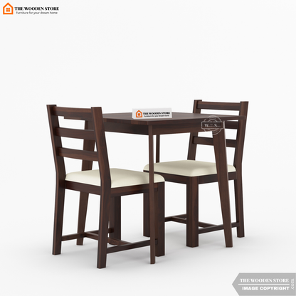 Sharon 2 Seater Dining Set (Walnut Finish)
