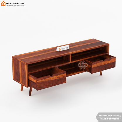 Oslo Large Tv Unit (Honey Finish)