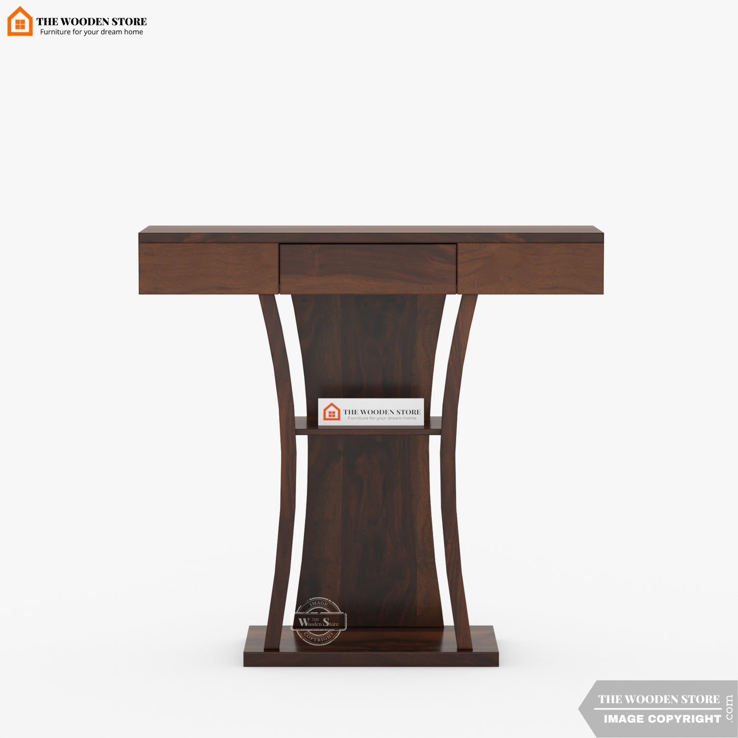 Shrek Console Table (Walnut Finish)