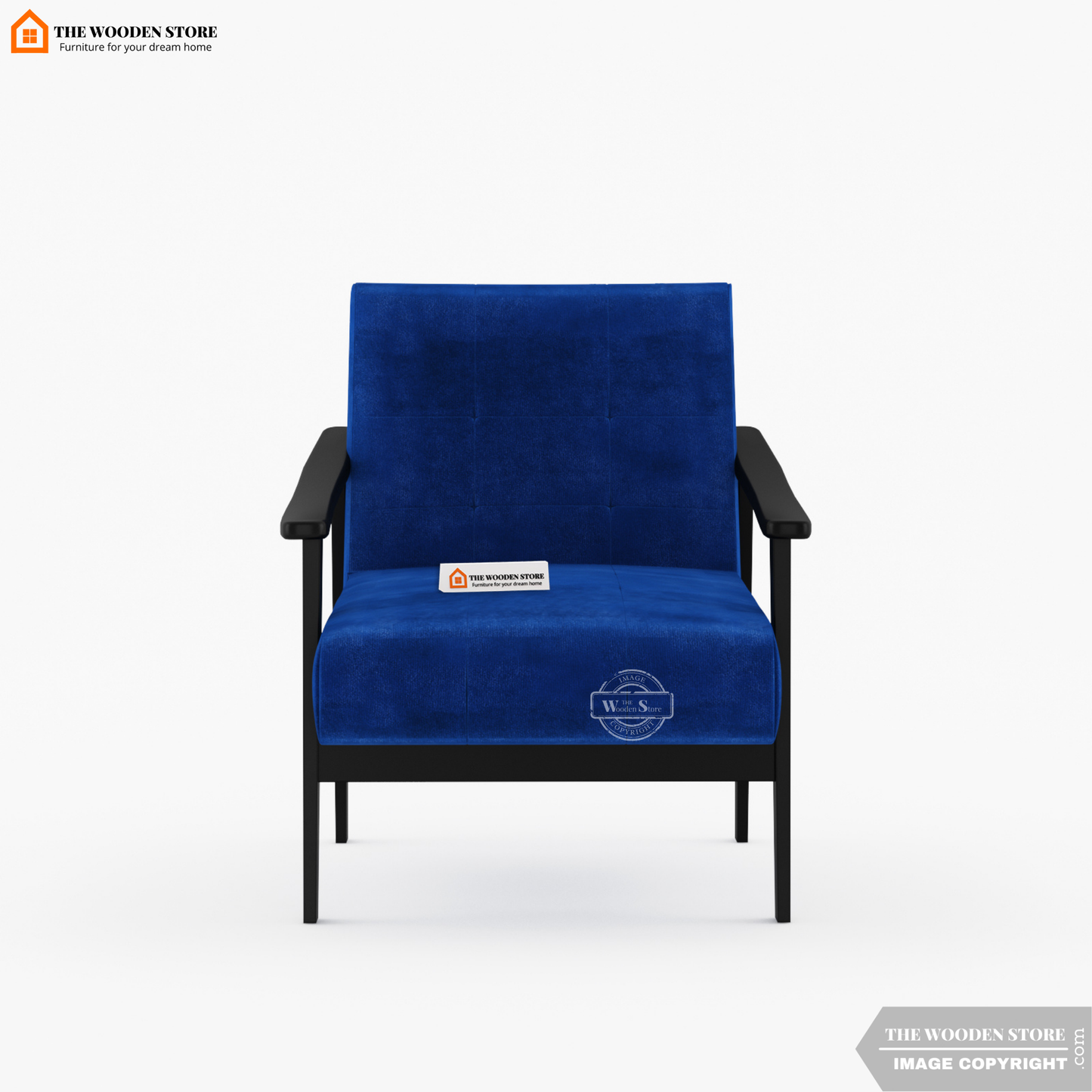 Leston Lounge Chair (Marine Blue)