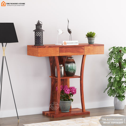 Shrek Console Table (Honey Finish)