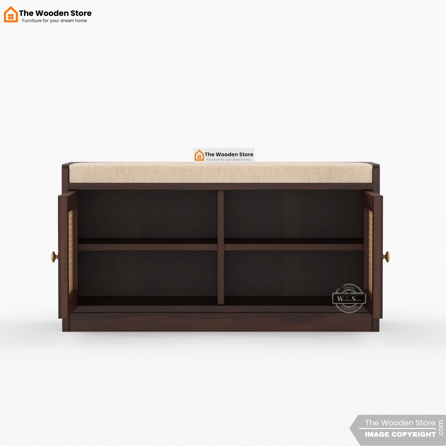 Lupe Shoe Rack (Walnut Finish)