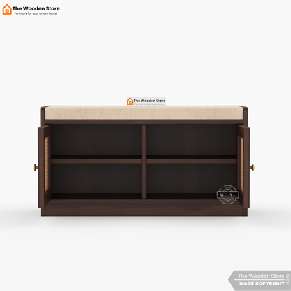 Lupe Shoe Rack (Walnut Finish)
