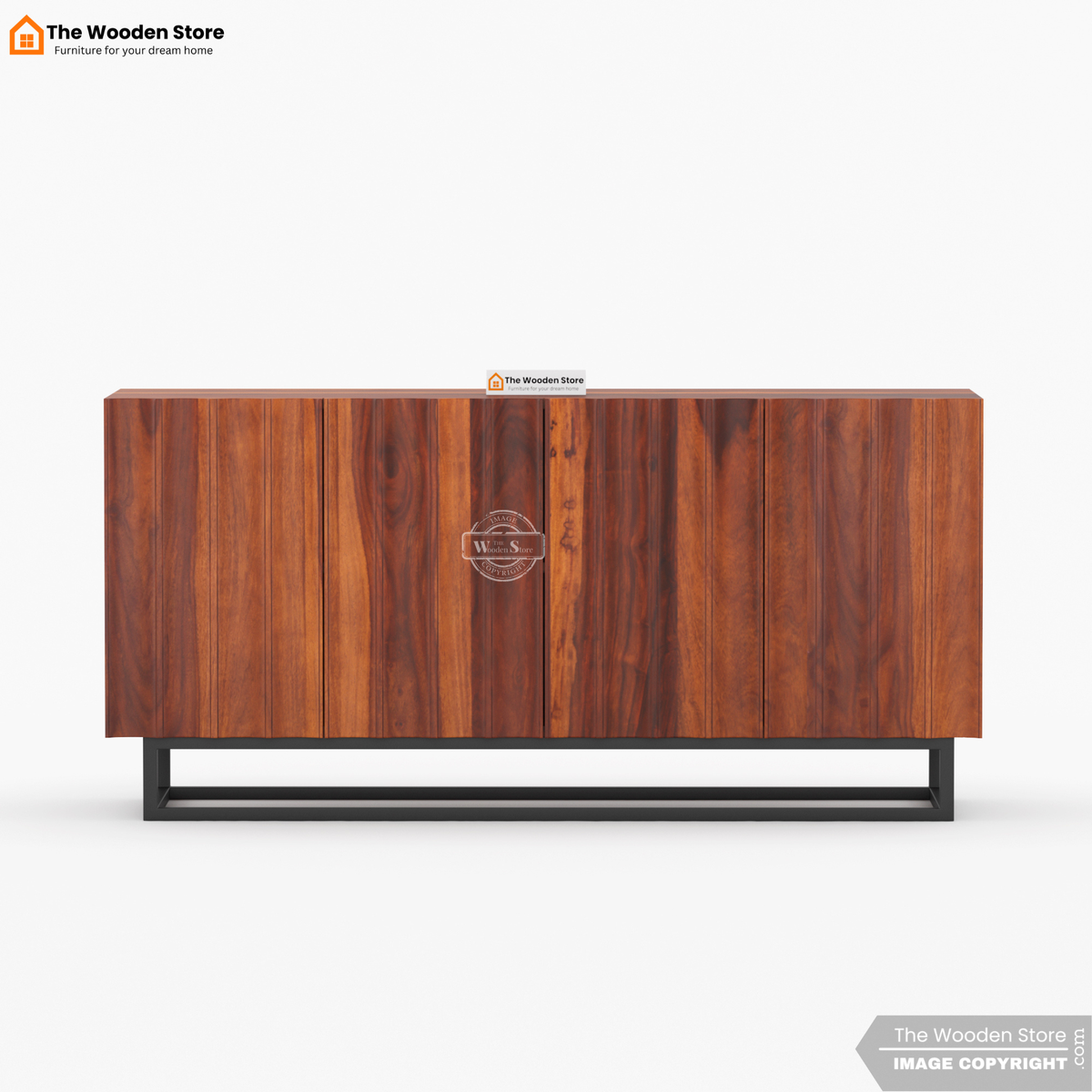 Kensley Cabinets and Sideboard With Cane (Honey Finish)