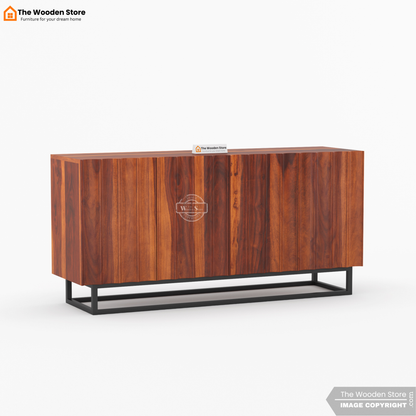 Kensley Cabinets and Sideboard With Cane (Honey Finish)