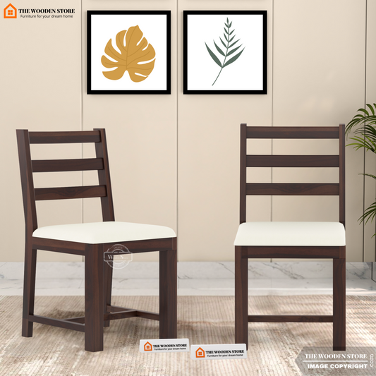 Sharon Dining Chair - Set of 2 (Walnut Finish)