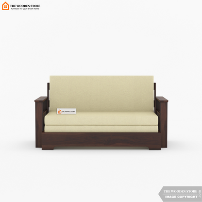 Dell Sofa Cum Bed (King Size, Walnut Finish)