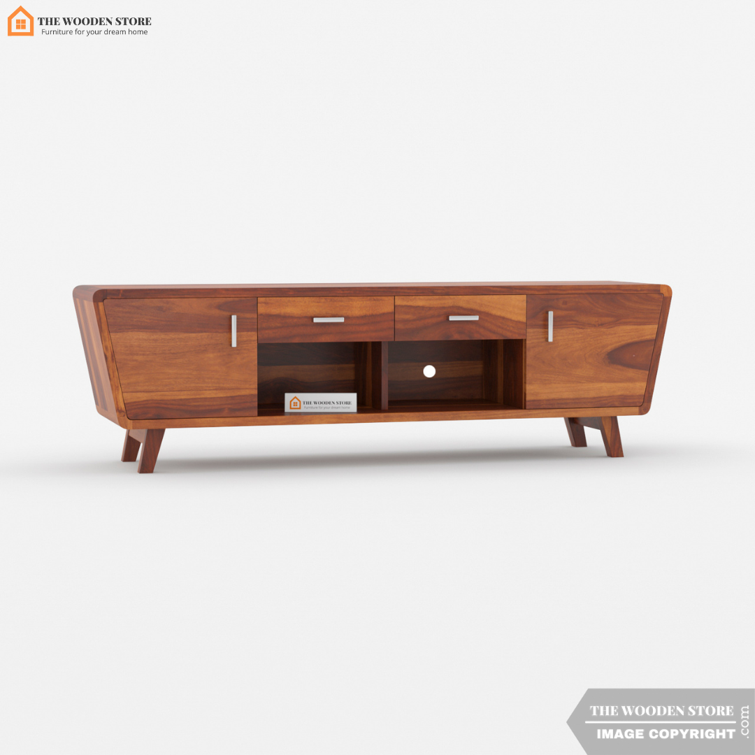Melina Tv Unit (Honey Finish)