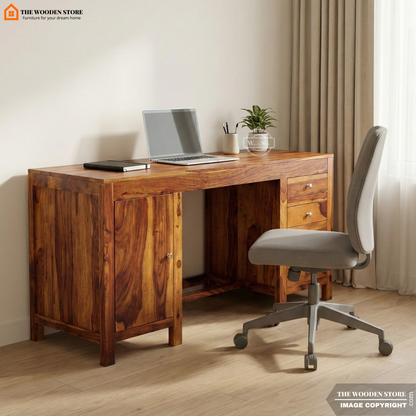 Brooklyn Study Table (Honey Finish)