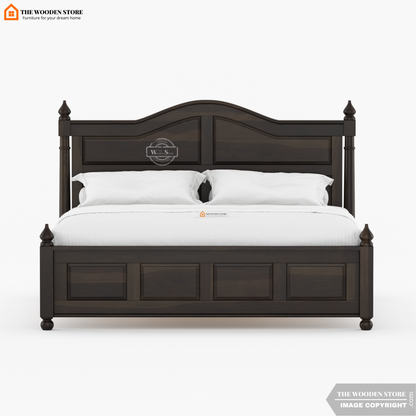Boonville Bed without Storage (King Size, Walnut Finish)