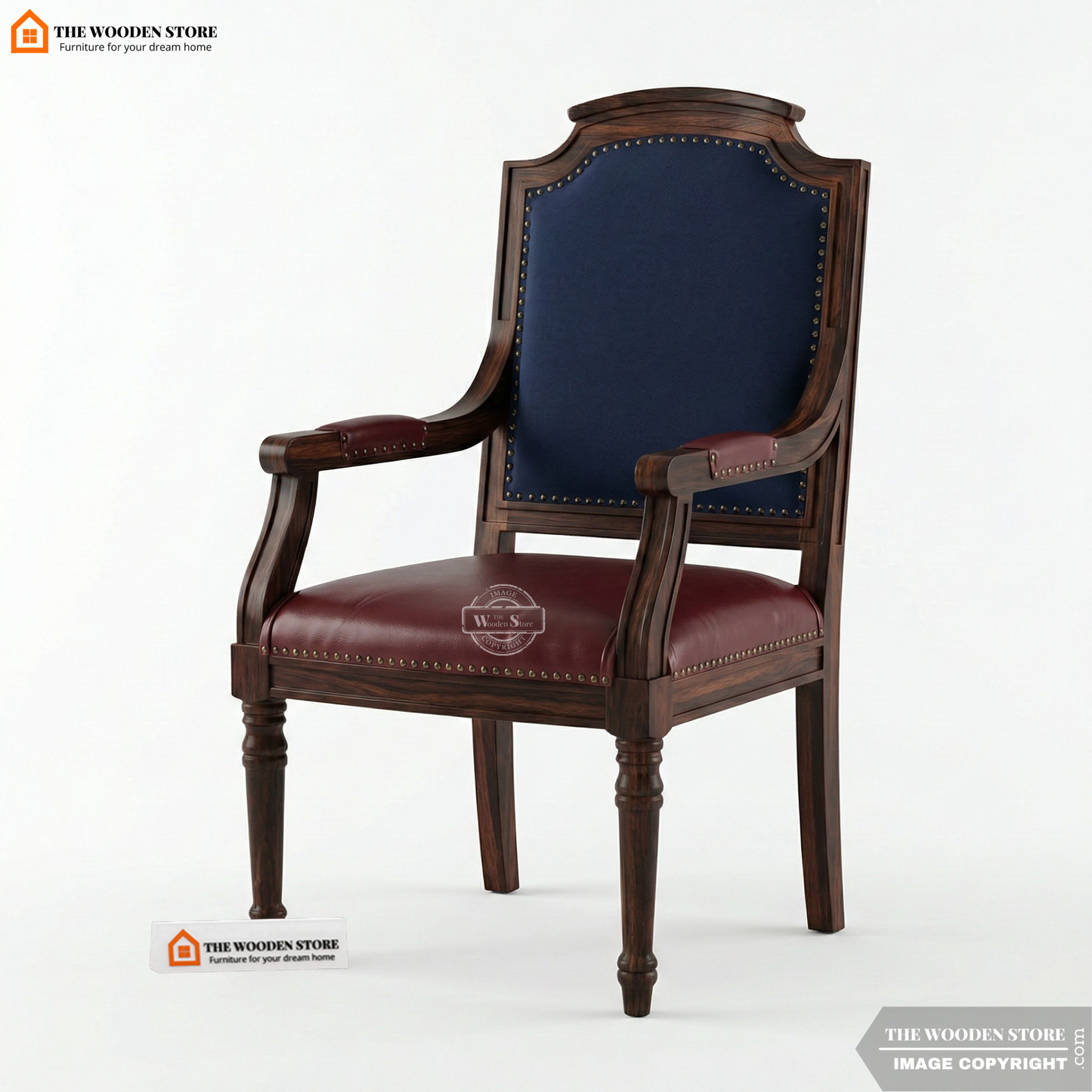 Windsor Classic Arm Chair (Deep Wine)