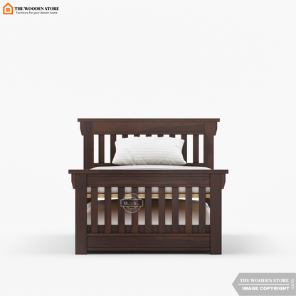 Kiara Trundle Bed (Walnut Finish)