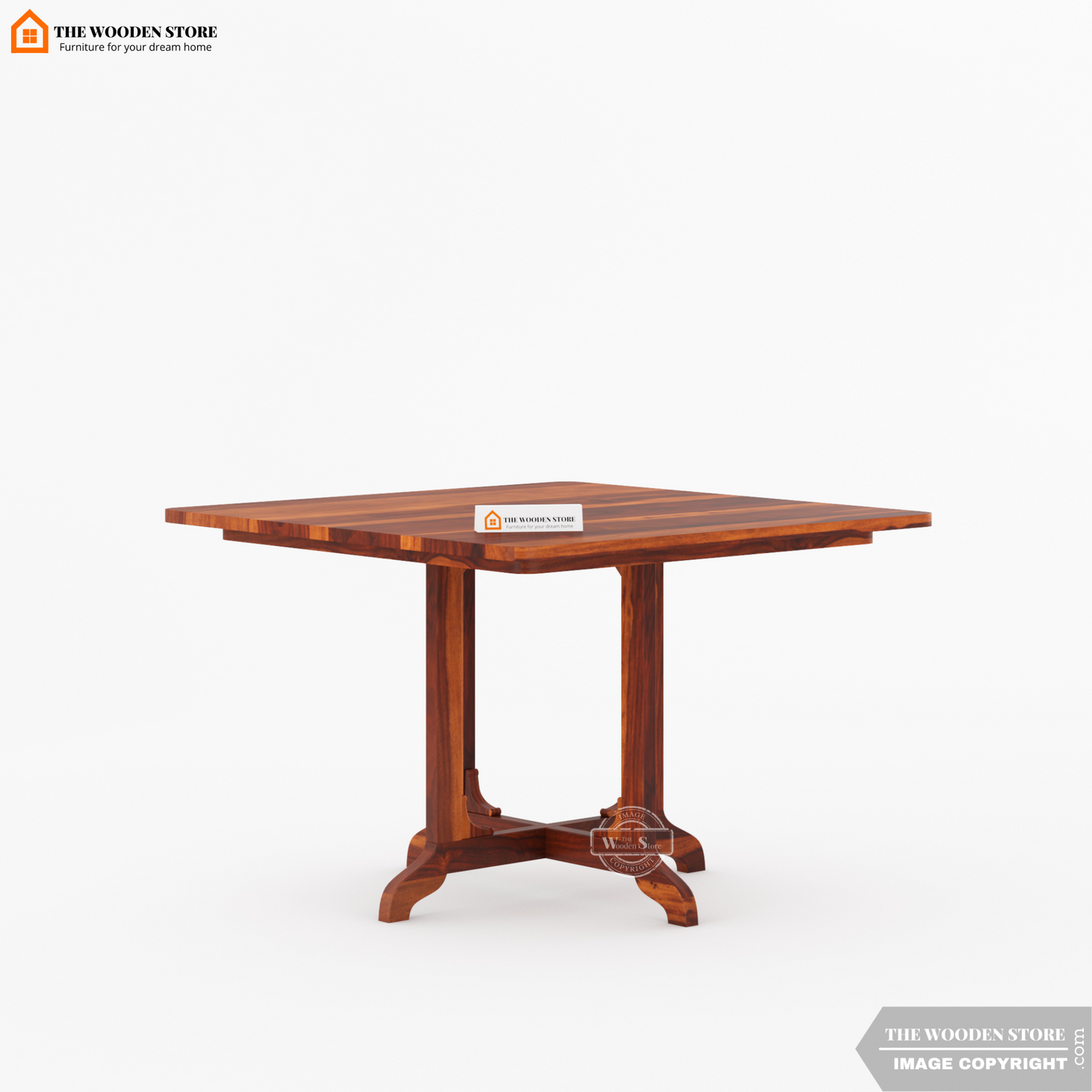 Carson 4 Seater Dining Set (Honey Finish)