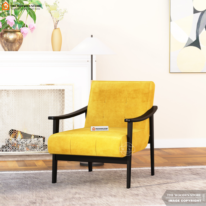 Leston Lounge Chair (Orange Gold)