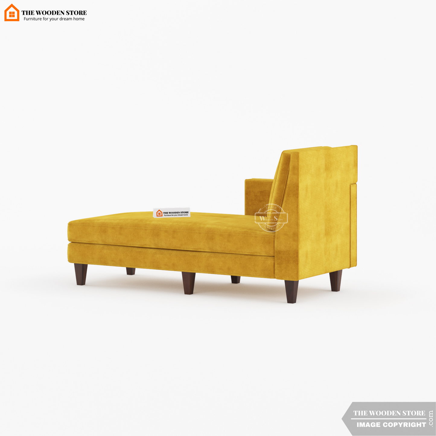 Milbrey Chaise Lounge (Orange Gold)
