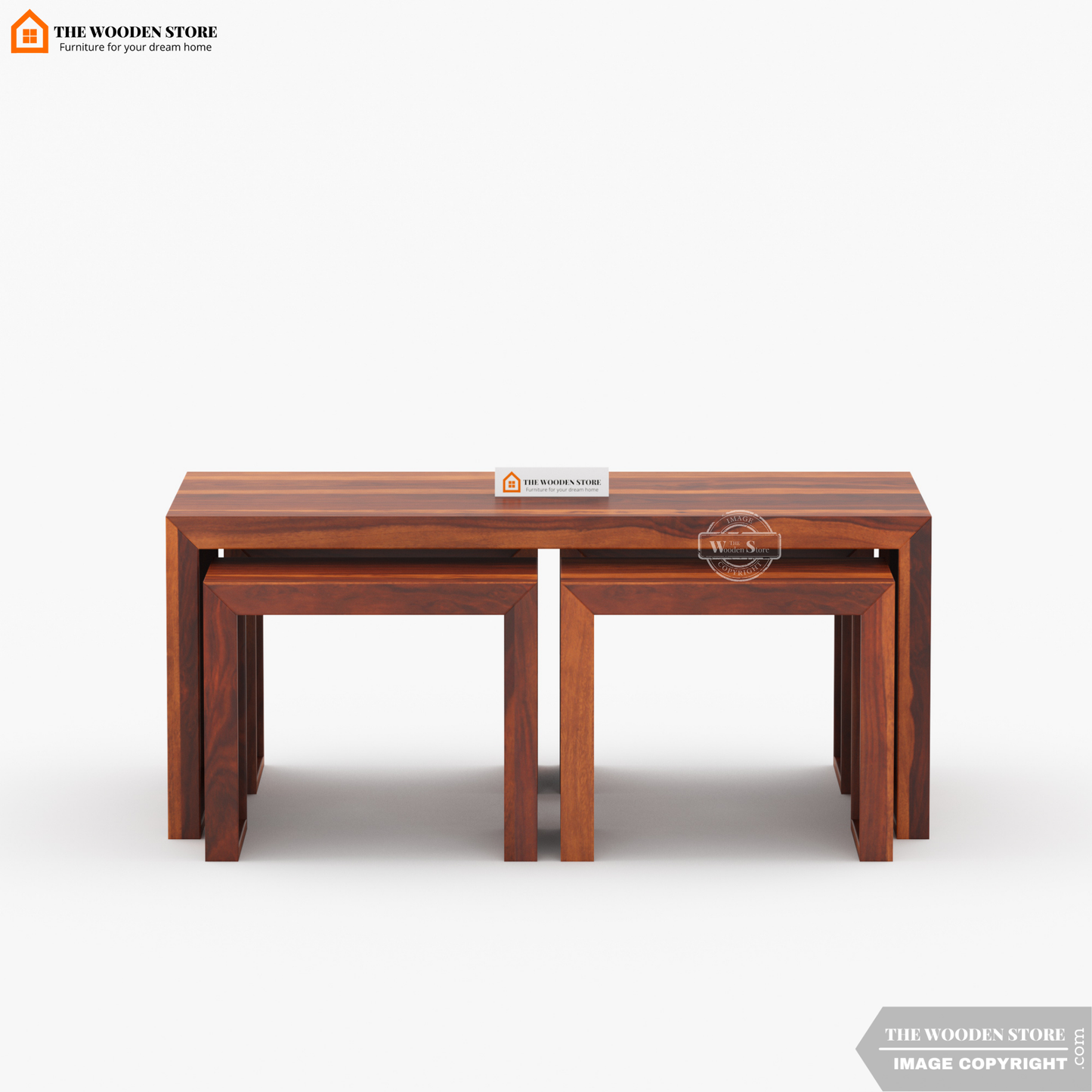 Dune Coffee Table Set (Honey Finish)