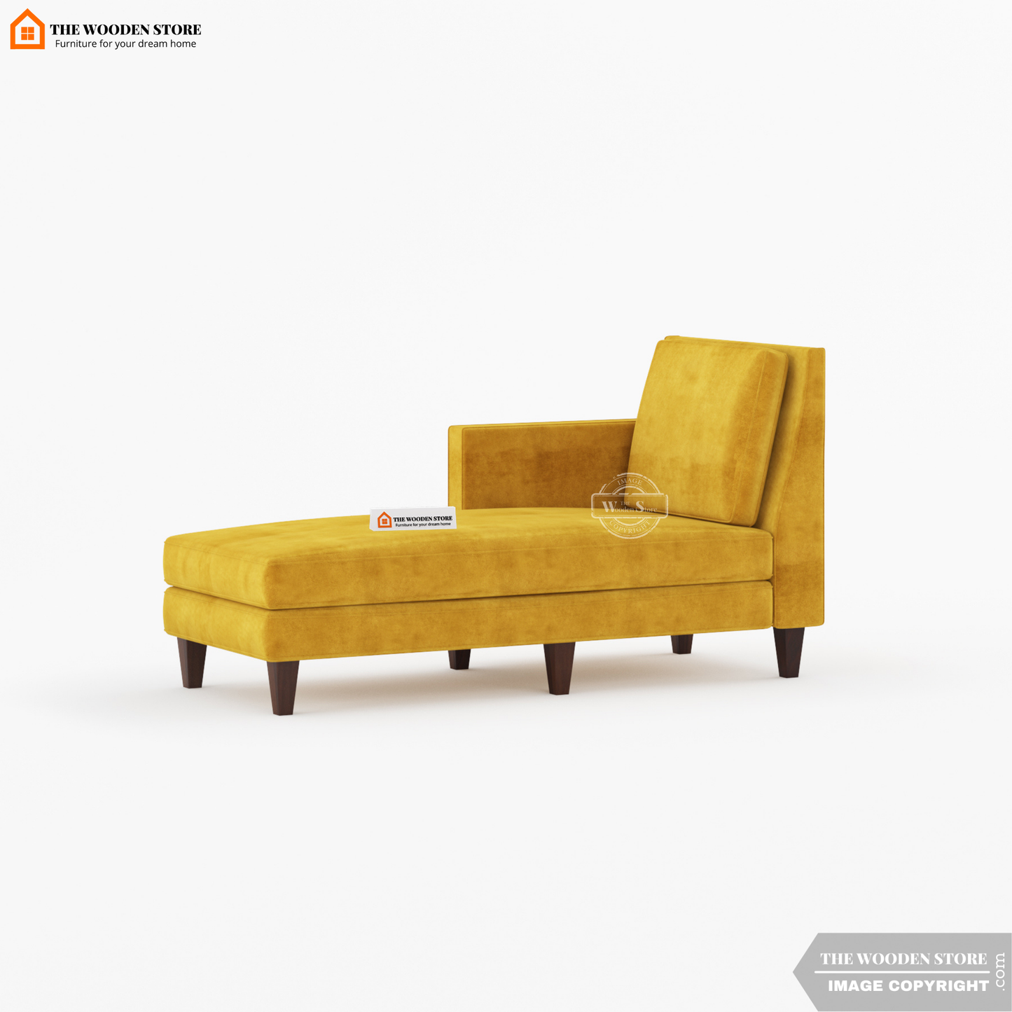 Milbrey Chaise Lounge (Orange Gold)