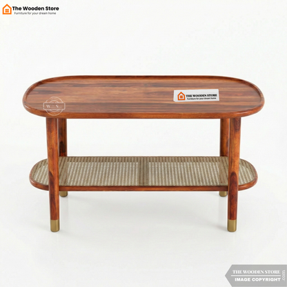 Bayfield Cane Coffee Table (Honey Finish)