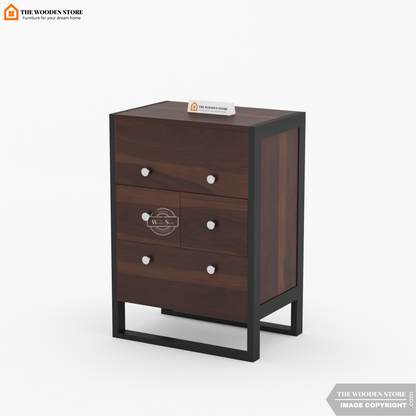 Bolt Bar Cabinet (Walnut Finish)