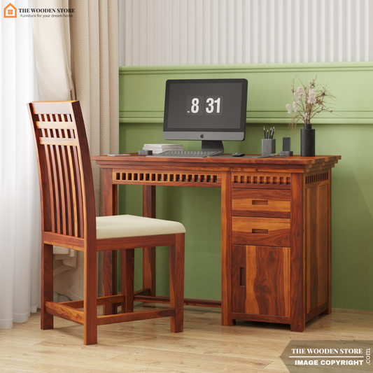Donald Study Table (Honey Finish)