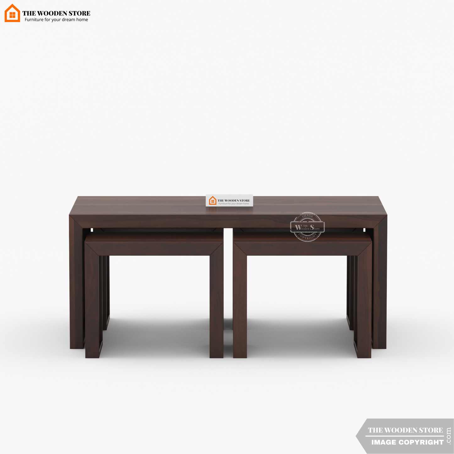 Dune Coffee Table Set (Walnut Finish)