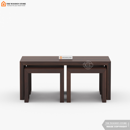 Dune Coffee Table Set (Walnut Finish)