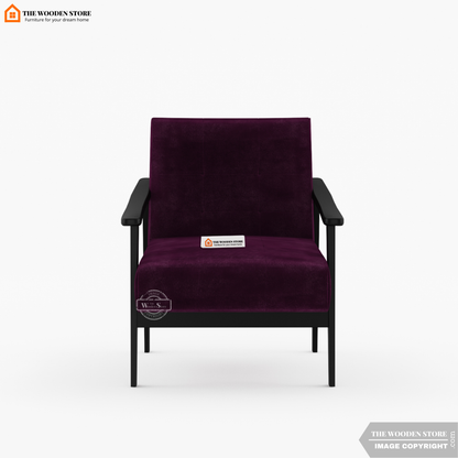Leston Lounge Chair (Wine Berry)