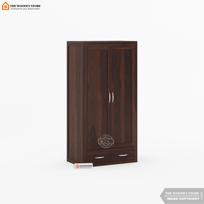 Jason 3 Door Multi-Utility Wardrobe (Walnut Finish)