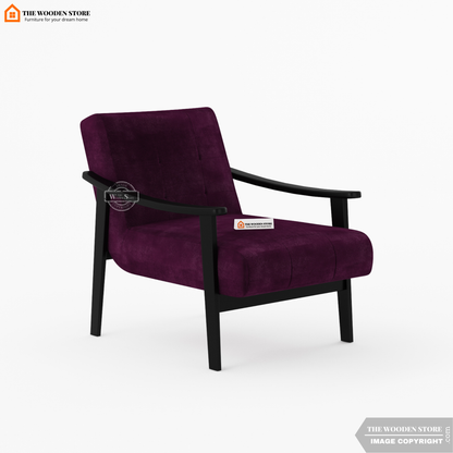 Leston Lounge Chair (Wine Berry)