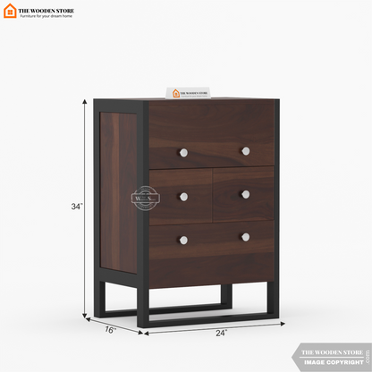 Bolt Bar Cabinet (Walnut Finish)
