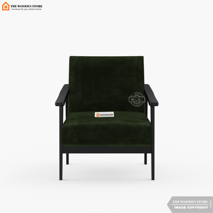Leston Lounge Chair (Olive Green)