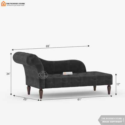 Walters Chaise Lounge (Natural Grey)