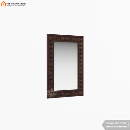 Morris Mirror With Frame (Walnut Finish)