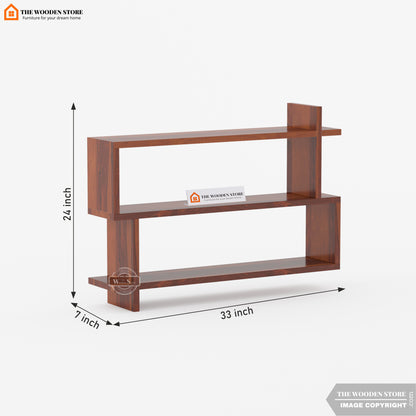 Snoopy Wall Shelf (Walnut Finish)