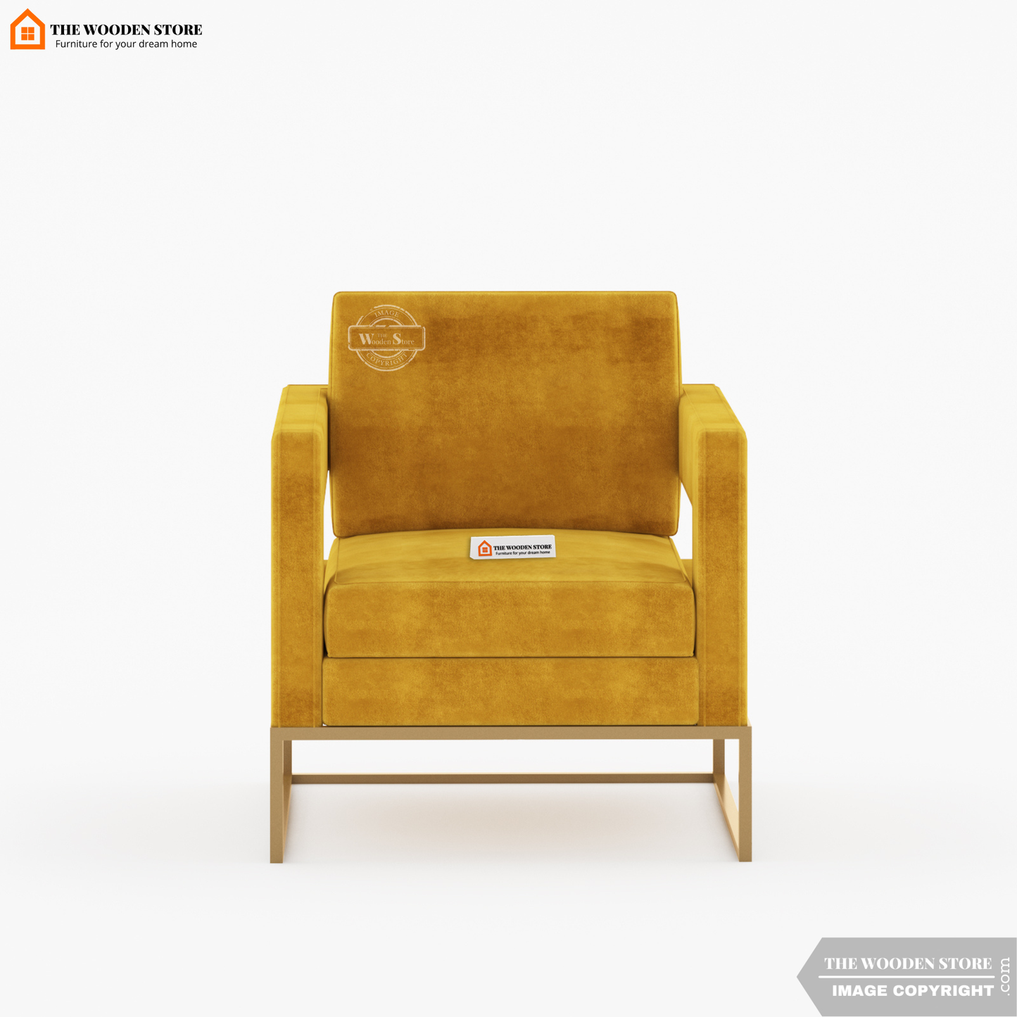 Verve Arm Chair (Orange Gold)