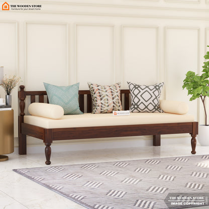 Trump Divan with Mattress (Walnut Finish)