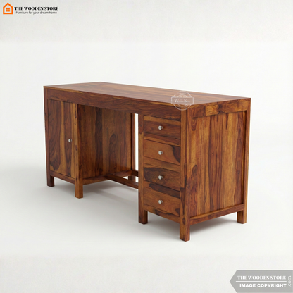 Brooklyn Study Table (Honey Finish)