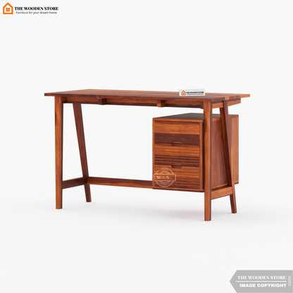 Flavio Study Table (Honey Finish)