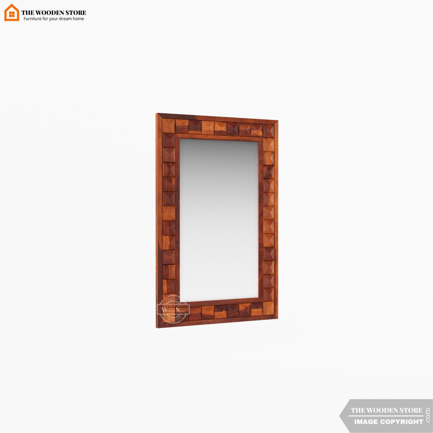 Morris Mirror With Frame (Honey Finish)