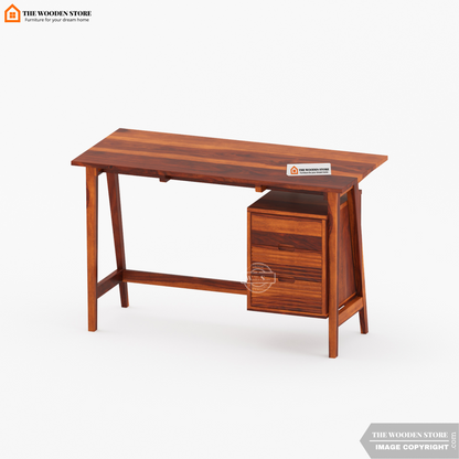 Flavio Study Table (Honey Finish)