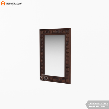Morris Mirror With Frame (Walnut Finish)