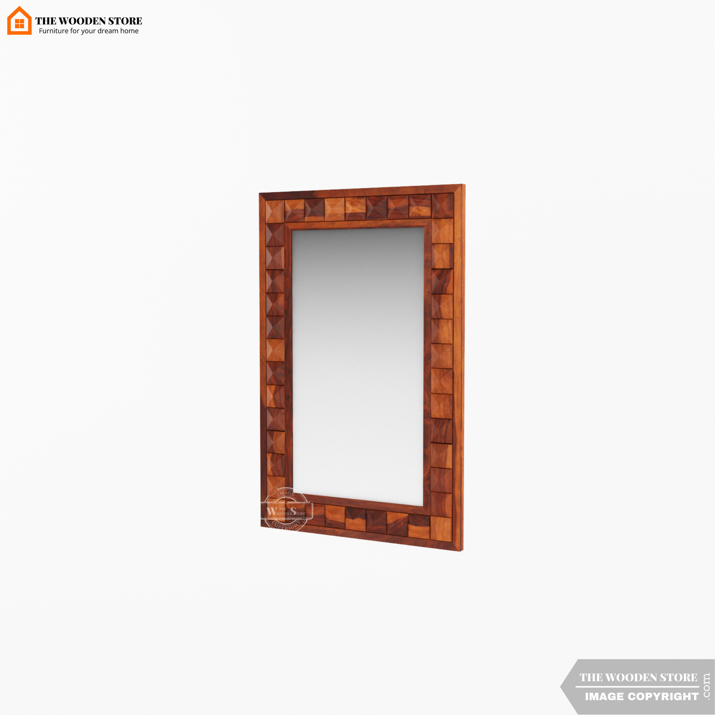 Morris Mirror With Frame (Honey Finish)